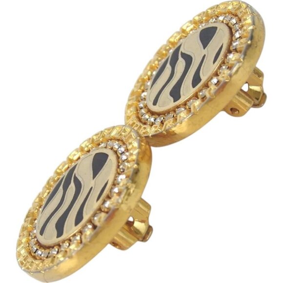 198158BL (S1) Gianni Versace Earrings Gold Metal - Picture 3 of 12